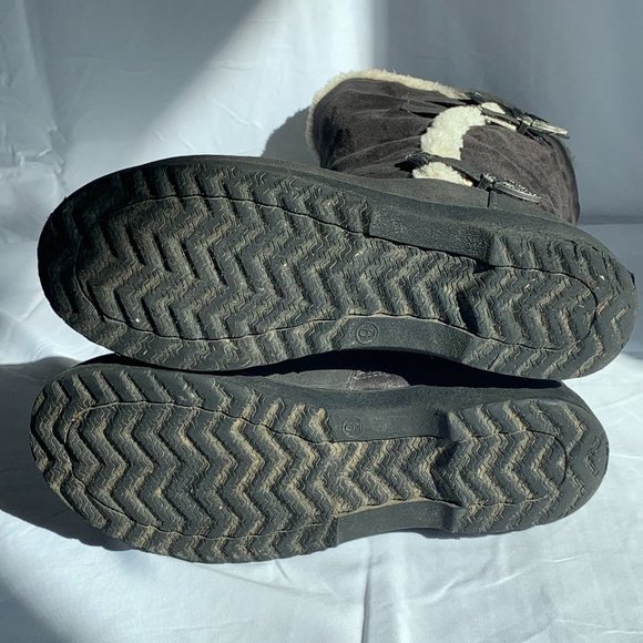 Globalwin Faux Fur Lined Knee High Winter Boots - Picture 15 of 16